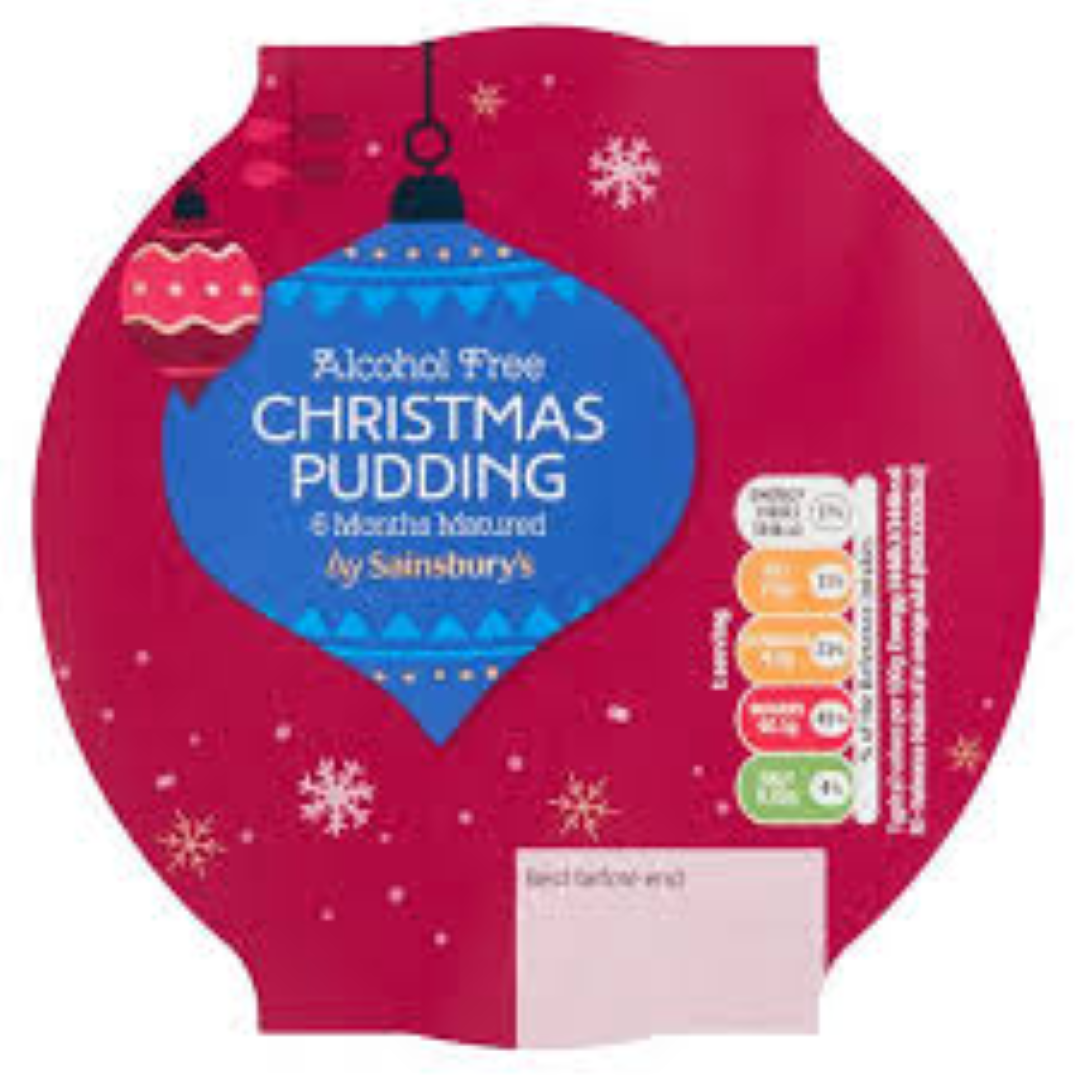SAINSBURYS CHRISTMAS PUDDING 400G